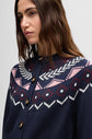 Close up of BOSS norwegian cardigan