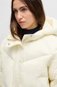 Fashion bomber jacket in light cream