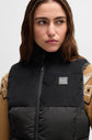 Corduroy winter vest in black from Boss