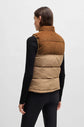 Boss Equestrian two tone vest in brown for women
