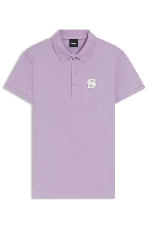 equestrian polo shirt in purple