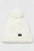 BOSS Cream Winter Beanie with Bobble