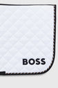 White Jump Saddle Blanket with BOSS logo
