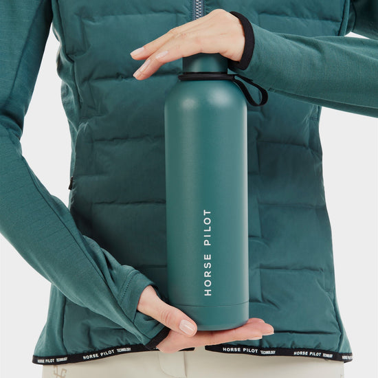 Horse pilot insulated water bottle