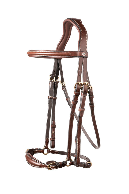 Bridle with drop noseband