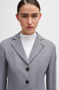 Close up of Boss Anna Show Jacket in Grey