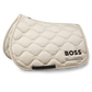 Beige Boss Saddle Blanket with logo