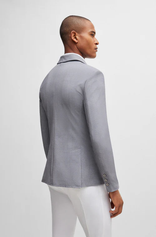 Man wearing the Boss Equestrian Show Jacket Allen in Grey