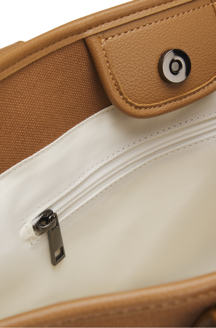 Boss Equestrian Shopper Tote in camel