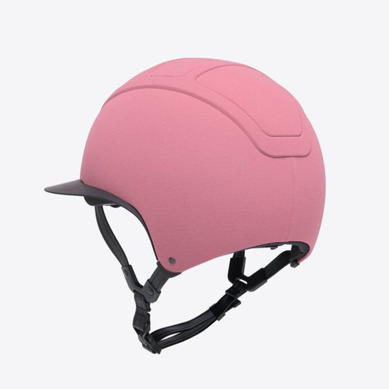 Pink horse riding helmet