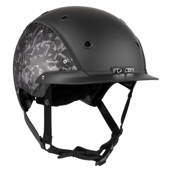 Lightweight equestrian helmet with adjustable fit