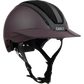 Premium equestrian helmet with breathable Coolmax lining merlot