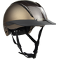 Lightweight equestrian helmet with breathable lining b rown