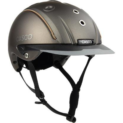 Sporty riding helmet for training and everyday use brown