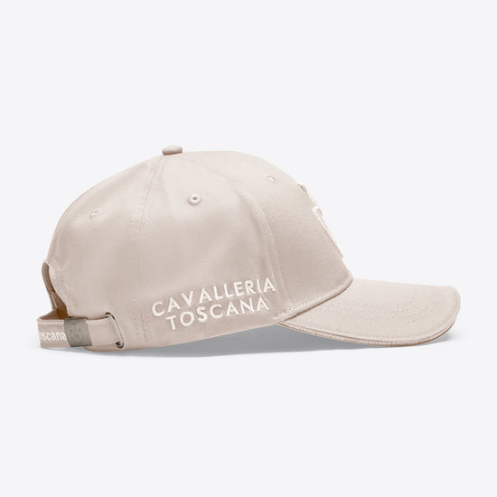 Beige cap with &