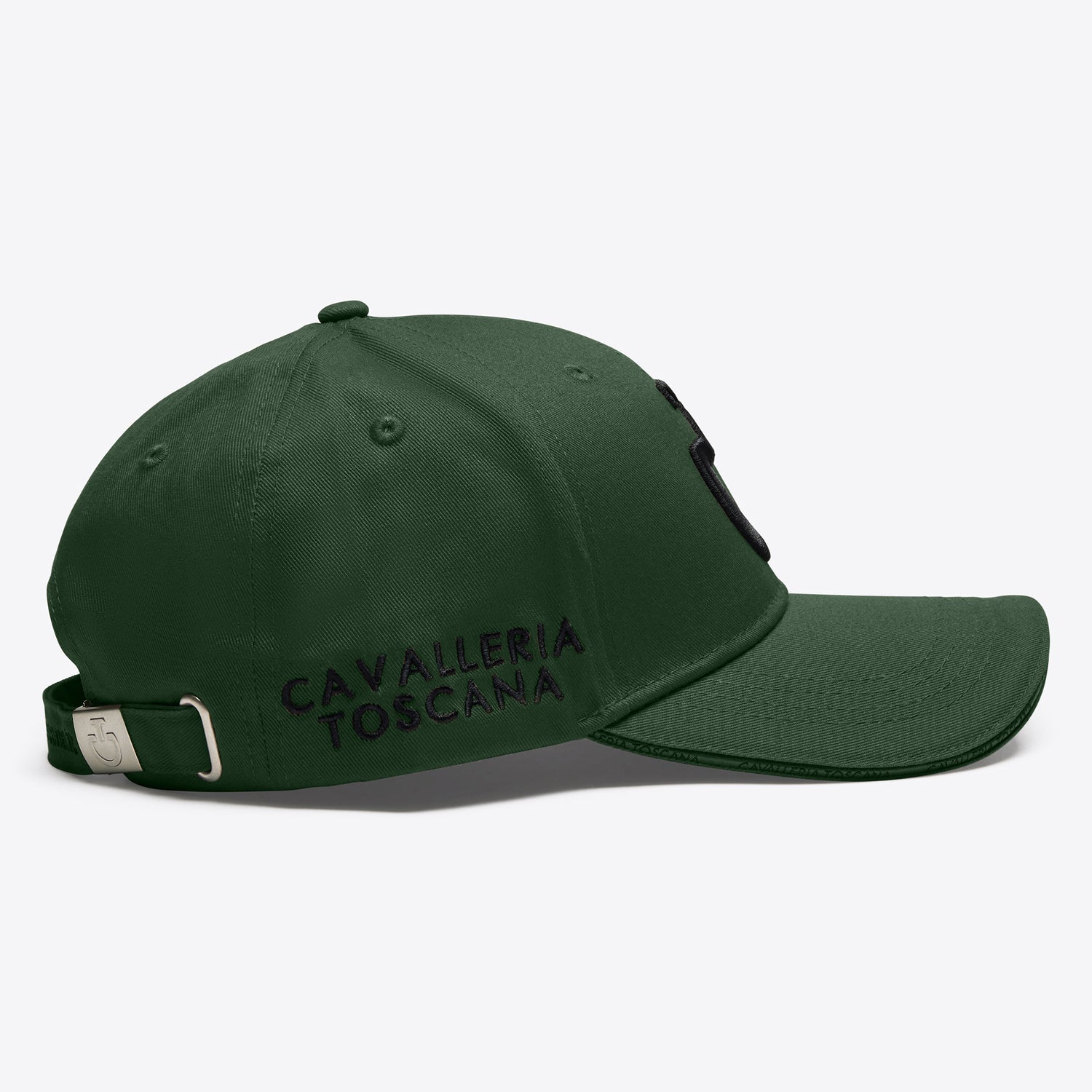 Side view of Cavalleria Toscana Green cap