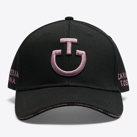 Cavalleria Toscana black and pink baseball cap