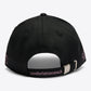 Black equestrian baseball cap with pink details