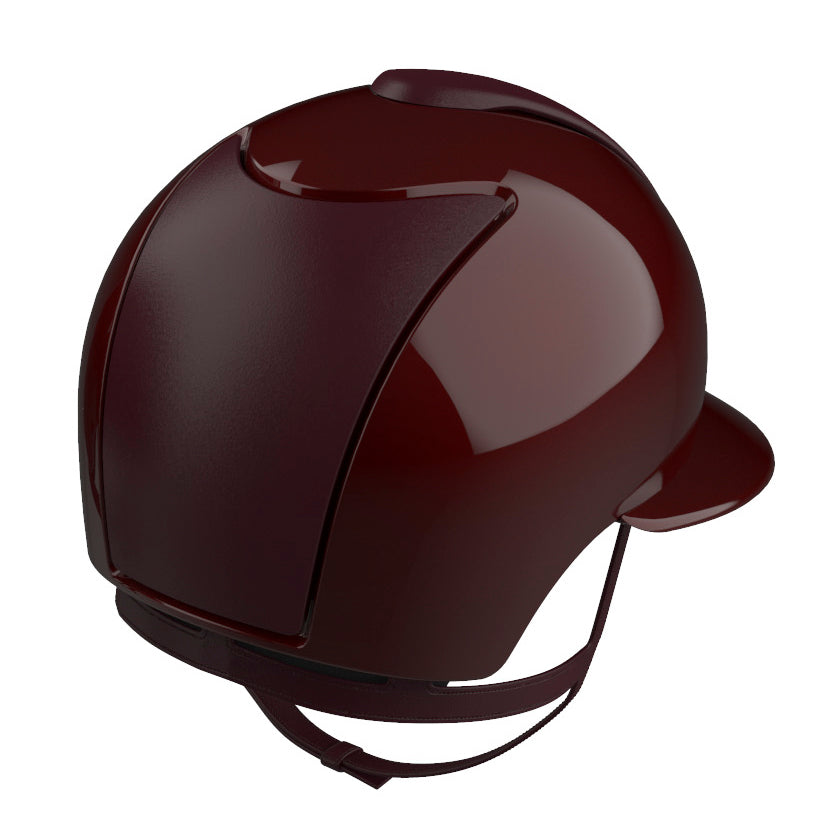 burgundy motorcycle helmet Riding Helmet Cromo 2.0 Metal Bordeaux with Leather Inserts & Polo Pea – EquiZone Online