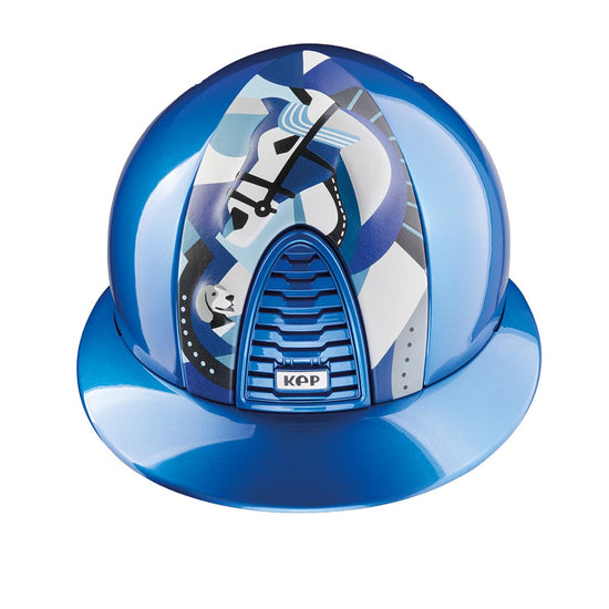 Royal Blue Metal Kep helmet