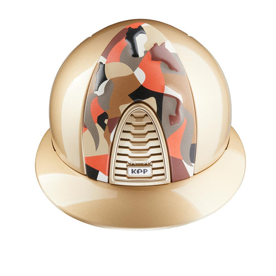 KEP Italia Metal Sand Helmet with Polo Peak