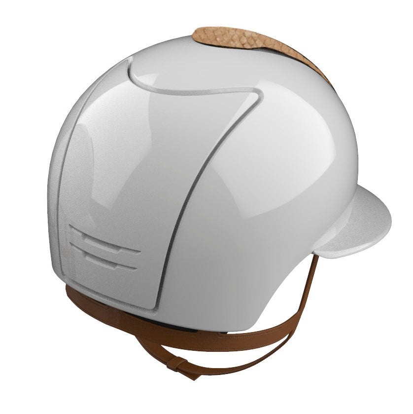 White helmet for polo riding