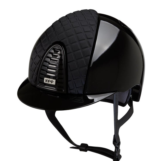 Black Shiny horse riding helmet