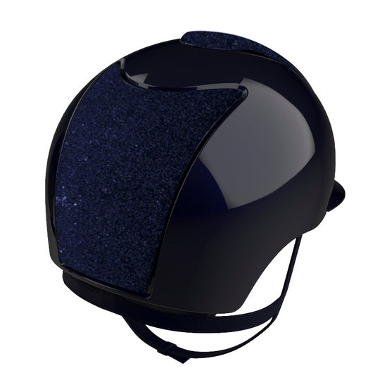 kep polish helmet with glitter blue