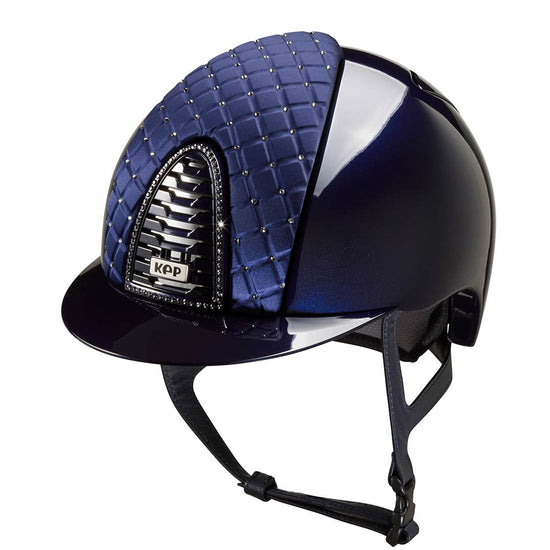Dark Blue Kep helmet with Swarovski