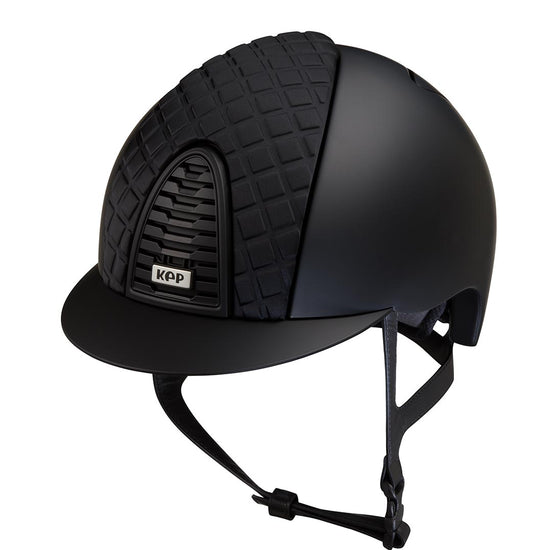 black riding helmet