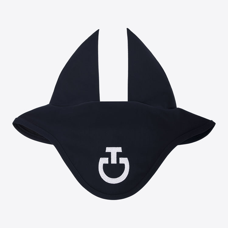 CT Navy and white ear bonnet