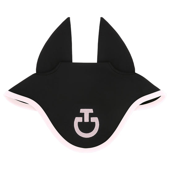 Cavalleria Toscana Black and pink ear bonnet