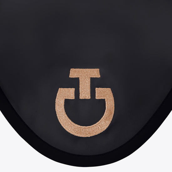 Close up of CT ear bonnet logo