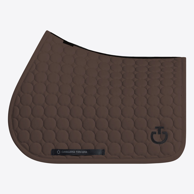 Cavalleria Toscana Circular Quilt Pad Expresso Brown