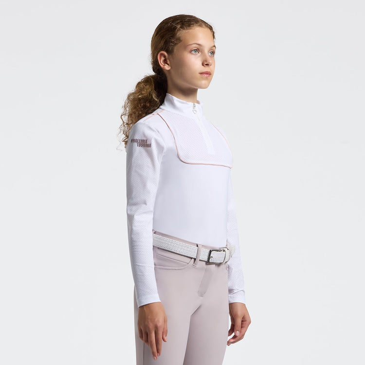 Cavalleria Toscana Girls Long Sleeve Show Shirt