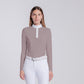 Ladies long sleeve show shirt in blush