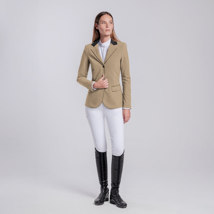 CT Ladies zip show jacket dark beige