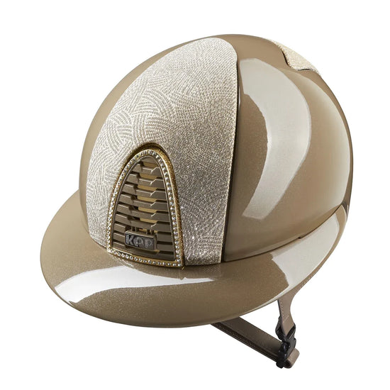 Kep Taupe helmet with gold details