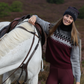 Women’s thermal rollneck sweater for horse riding