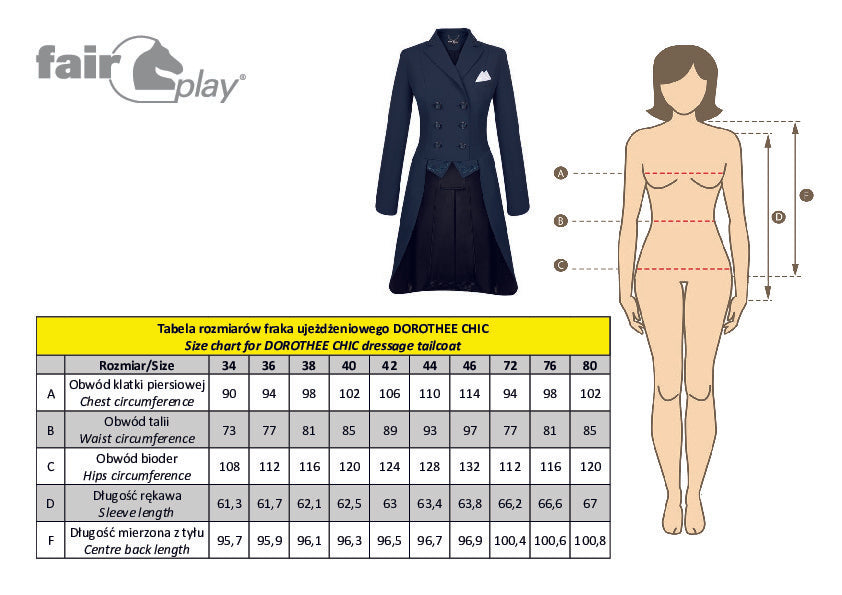 Dorothee Chich Size Chart
