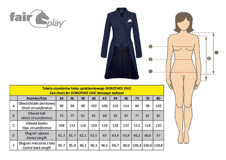 Dorothee Chich Size Chart