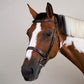unpadded browband provides a sleek, traditional finish suited to the hunter discipline