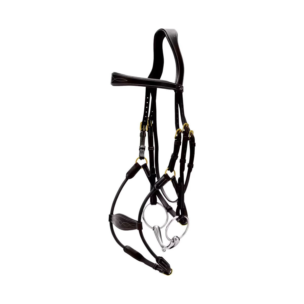 Comfortable horse bridle with flexible fit