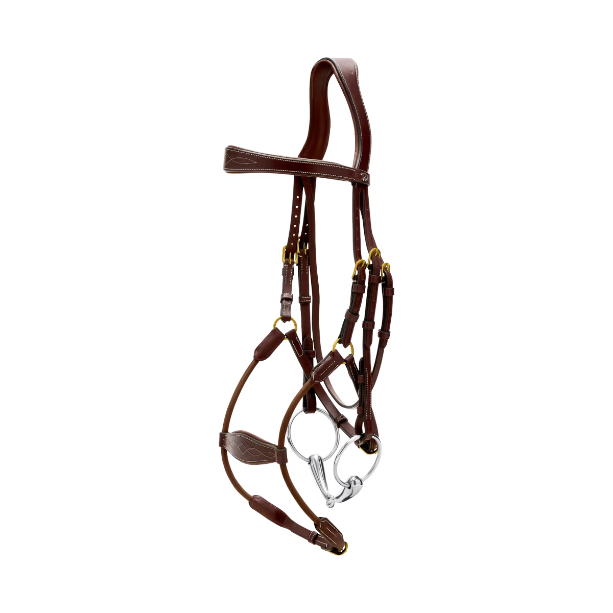 Close-up of elastic hybrid noseband detail
