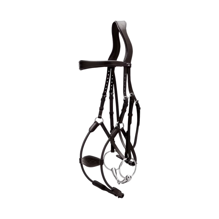Comfortable horse bridle with flexible fit