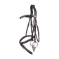 Horse wearing soft leather flash noseband bridle