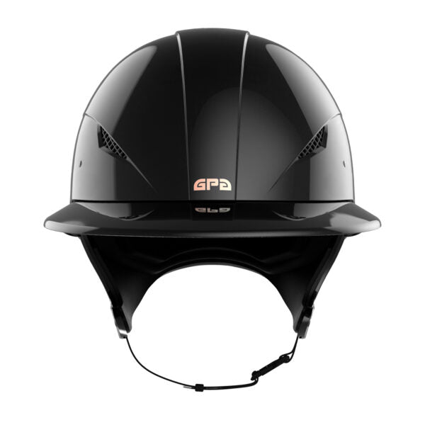Black Shiny GPA First Lady Helmet