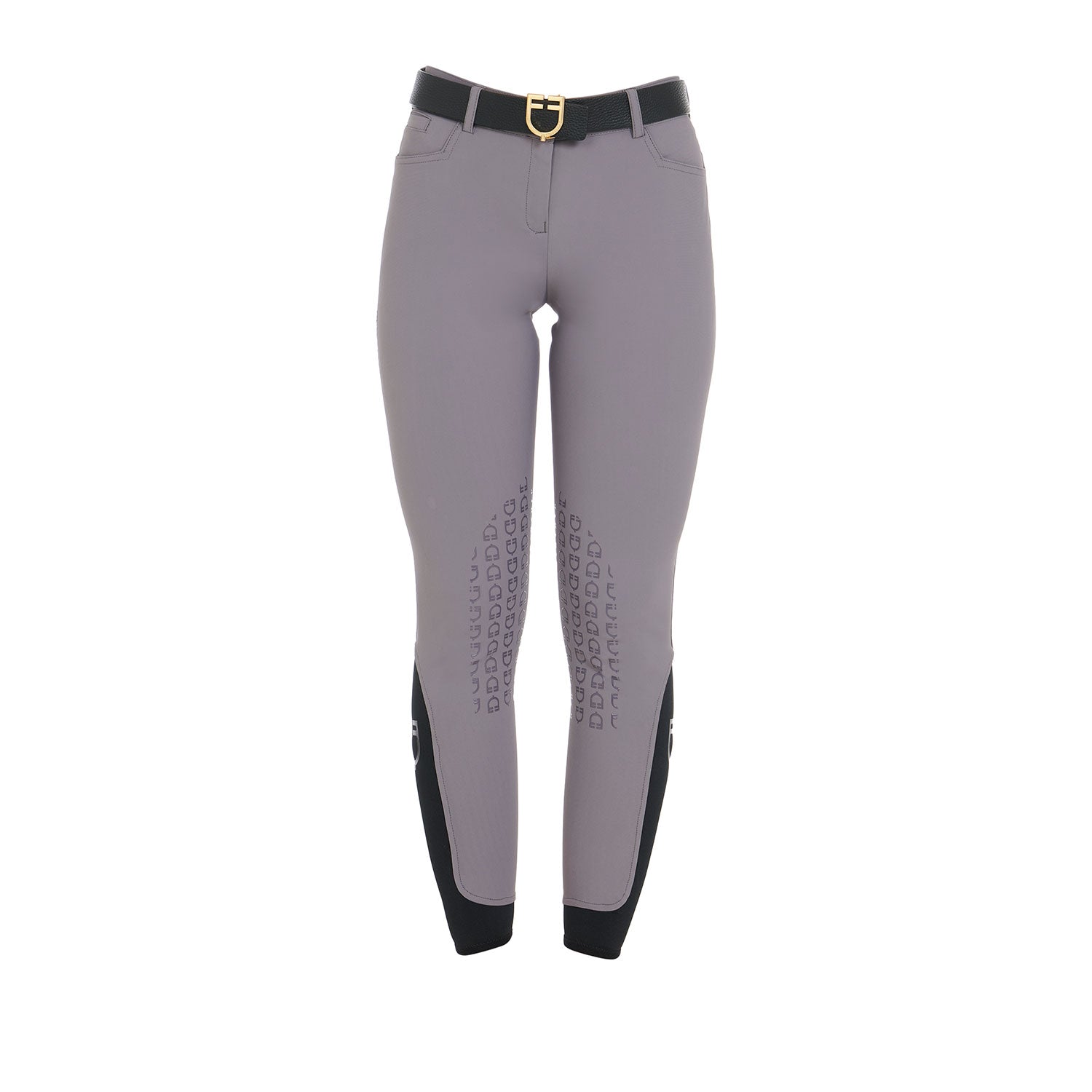 Light grey competition breeches with knee patches