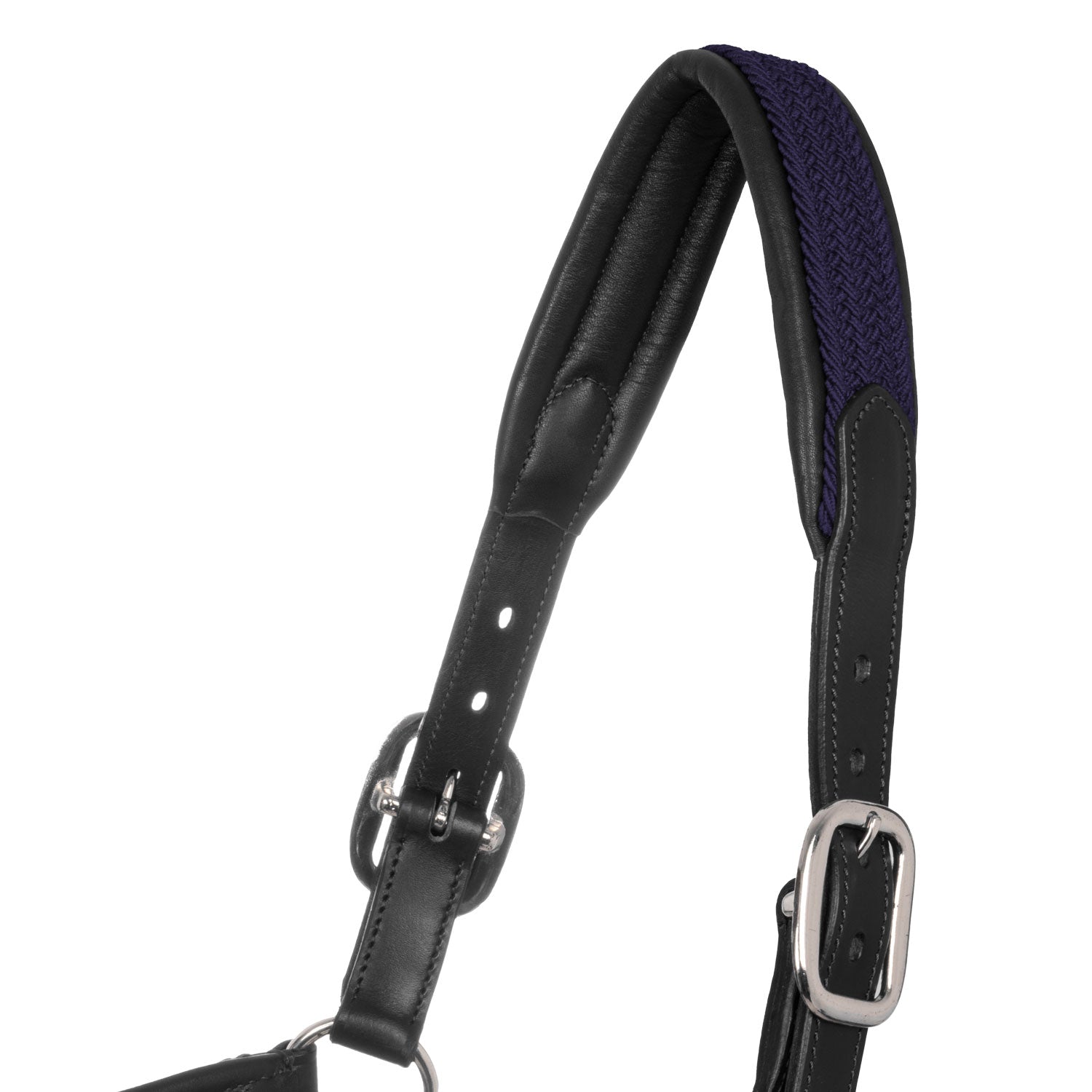 Soft leather halter for horses