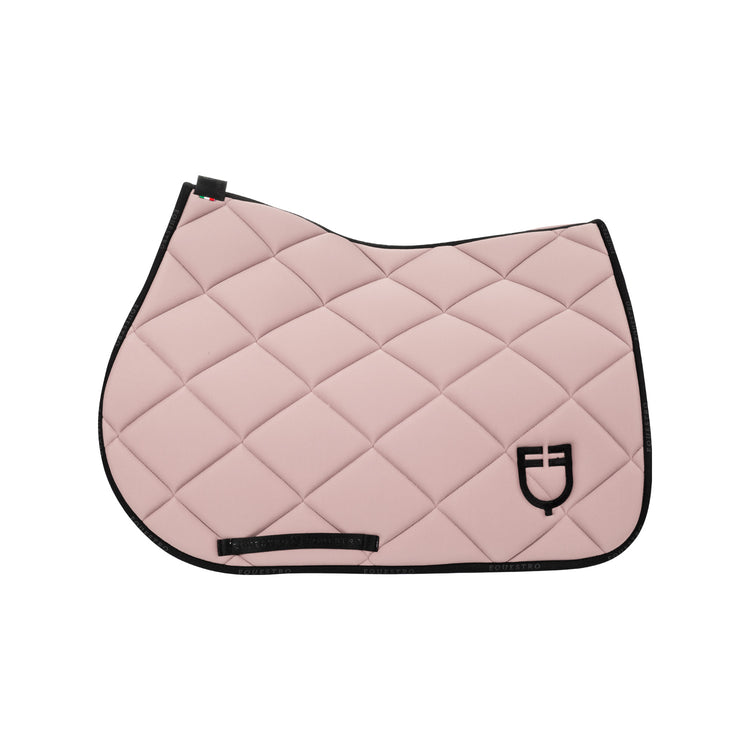 Light pink jumping saddle pad for horses